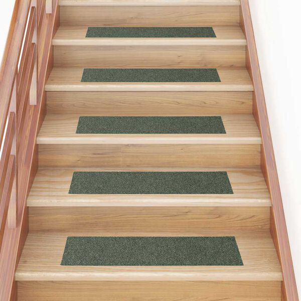 vidaXL Stair Mats Self-adhesive 30 pcs 76x20 cm Green Rectangular