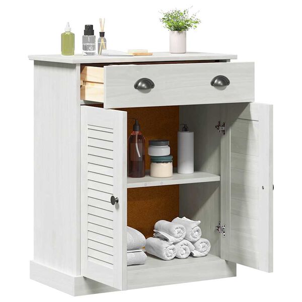 vidaXL Bathroom Cabinet VIGO White and Antique White 68 x 34 x 80 cm