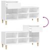 vidaXL Shoe Cabinet White 102x36x60 cm Engineered Wood