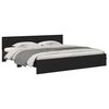 vidaXL Bed Frame with Headboard Black Oak 180 x 200 cm Engineered Wood
