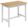 VidaXL High Bar Table EKAI White 112 x 70 x 91 cm Solid Pine Wood