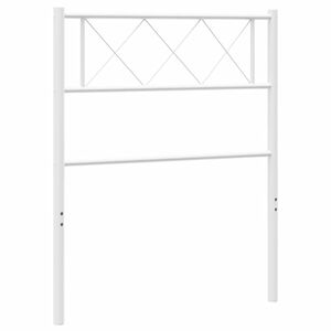 vidaXL Metal Replace Headboard White 75 cm