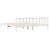 vidaXL Extra Long Bed Frame without Mattress White 180x220 cm Solid Wood Pine