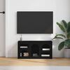vidaXL TV Cabinet Black 80 x 35 x 40 cm Engineered Wood