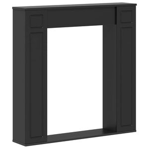 vidaXL Fireplace Surround Black 100 x 20 x 100 cm Engineered Wood