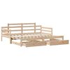 vidaXL Daybed with Trundle and Drawers without Mattress 80x200 cm