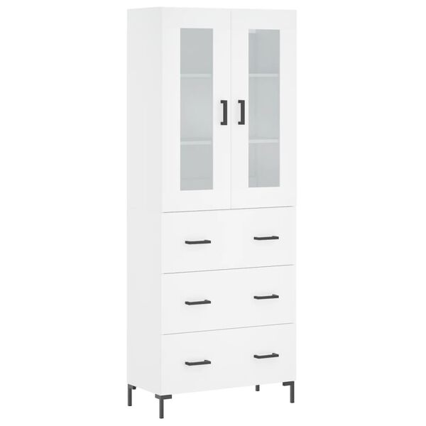vidaXL Highboard White 69.5x34x180 cm Engineered Wood