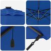 vidaXL Parasol Azure blue 286 x 285 x 270 cm Aluminium