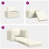 vidaXL Sofa Bed Cream 98 x 71 x 83 cm Velvet