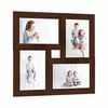 vidaXL Collage Photo Frame for 4x(13x18 cm) Picture Dark Brown MDF