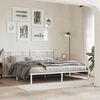 vidaXL Metal Headboard White 193cm