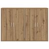 vidaXL Sideboard 2 pcs Artisan Oak 60 x 31 x 84 cm Engineered Wood