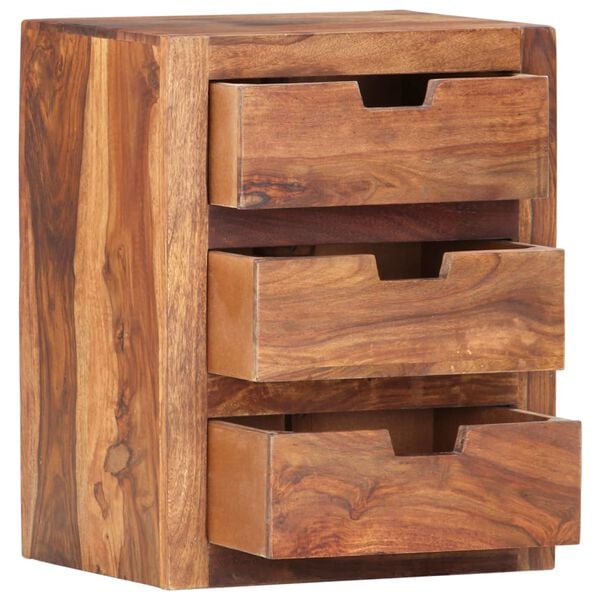 vidaXL Bedside Cabinet 40x30x50 cm Solid Acacia Wood