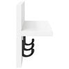 vidaXL Wall-Mounted Coat Rack White 40 x 10.5 x 18 cm Engineered wood