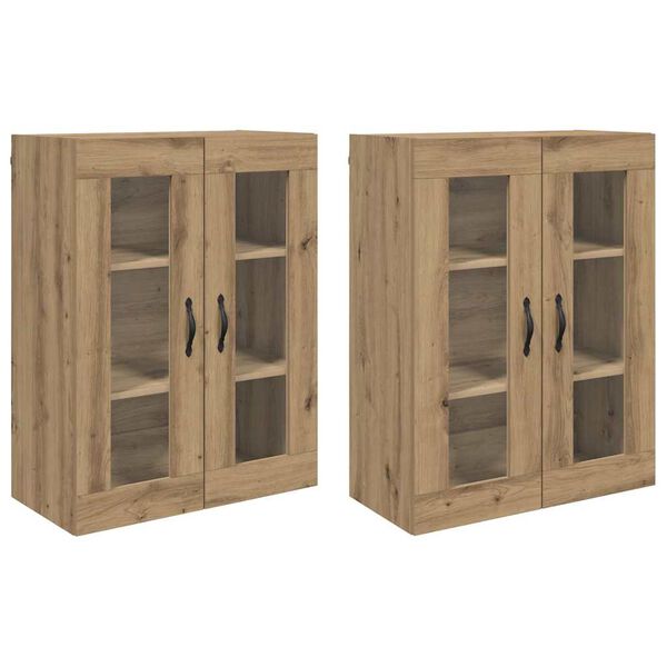 vidaXL Wall Cabinets 2 pcs Artisan Oak 69.5 x 34 x 90 cm