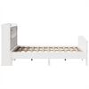 vidaXL Bookcase Bed without Mattress White 160x200cm Solid Wood Pine