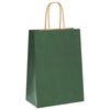 vidaXL Paper Bags 50 pcs with Handles Green 15x8x21 cm