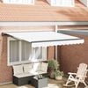 vidaXL Retractable Awning White 300 x 250 cm Aluminium and Fabric