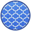vidaXL Outdoor Carpet ARAKIL Blue &Oslash;160 cm PP