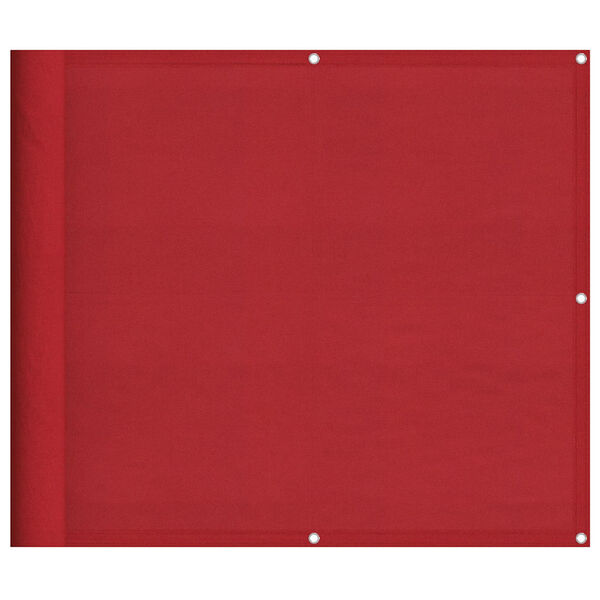 vidaXL Balcony Screen Red 90x700 cm 100% Polyester Oxford