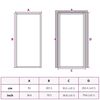 vidaXL Home Door 93 x 201.5 x 3.5 cm Aluminium and Tempered Glass