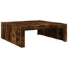 vidaXL Coffee Table Smoked Oak 100x100x35 cm Engineered Wood