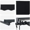 vidaXL Retractable Awning Black 450 x 300 cm Polyester and Metal