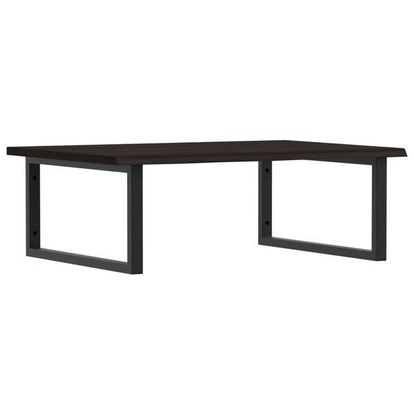 vidaXL Basin Shelf Wall Mounted Steel and Solid Wood Oak