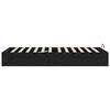 vidaXL Ottoman Bed Frame Black Oak 203 x 90 x 25 cm Engineered Wood