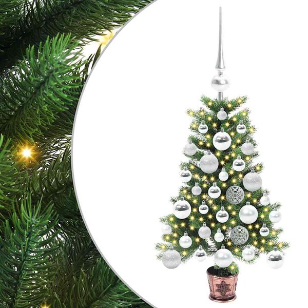 vidaXL Christmas Tree with 150 LEDs with Stand Green 65 cm PE