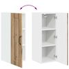 vidaXL Kitchen Cabinet Kalmar 2 pcs Artisan Oak 30 x 31 x 80 cm