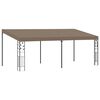vidaXL Wall-mounted Gazebo 6x3x2.5 m Taupe