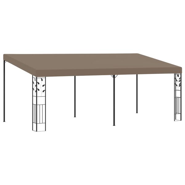 vidaXL Wall-mounted Gazebo 6x3x2.5 m Taupe
