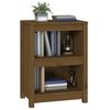 vidaXL Book Cabinet Honey Brown 50x35x68 cm Solid Wood Pine