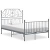vidaXL Bed Frame without Mattress Grey Metal 120x200 cm