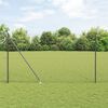 vidaXL Fence Posts Manual 7 pcs Grey Ø32mm 180 cm Galvanised steel