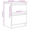 vidaXL TV Cabinet White 40x35x54 cm Engineered Wood