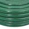 vidaXL Garden Hose with Fitting Set Green 0.75" 30 m PVC