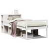 vidaXL Bookcase Bed without Mattress White 90x190 cm Single Solid Wood Pine