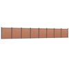 vidaXL Fence Panel Brown 1391x186 cm WPC