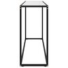 vidaXL Console Table White 120x35x75 cm Tempered Glass