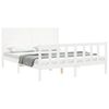 vidaXL Bed Frame without Mattress White 160x200 cm Solid Wood Pine