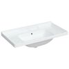 vidaXL Bathroom Sink White 91.5x48x23 cm Rectangular Ceramic