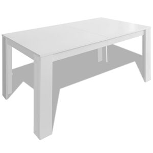 vidaXL Kitchen Table | White | Engineered Wood | Medium | Durable | Dining Table