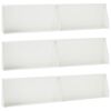 vidaXL Retaining Wall 6 pcs 100 x 12 x 40 cm Steel White