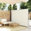 vidaXL Patio Retractable Side Awning 170x300 cm Cream