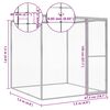 vidaXL Cat Cage 1.5x1.5x1.5 m Galvanised Steel