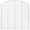 vidaXL Arched Gabion Basket 200x30x180/200 cm Galvanised Iron