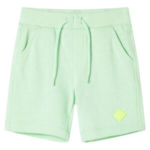vidaXL Kids' Shorts with Drawstring Bright Green 128