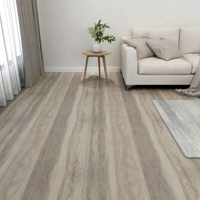 vidaXL Self-adhesive Flooring Planks 55 pcs PVC 5.11 m² Taupe